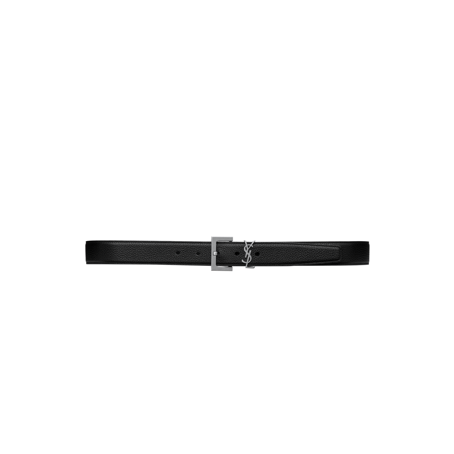 YSL CASSANDRE BELT IN GRAINED LEATHER 634440DTI0E1000